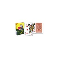98 PLASTIC COATED POKER DECK RED
